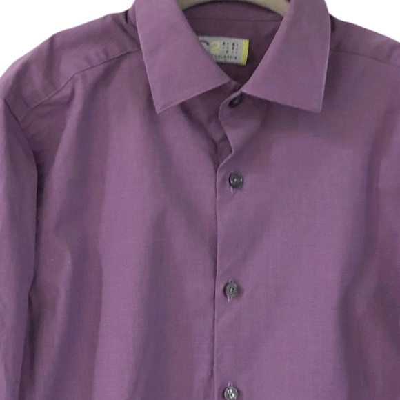 C2 by Calibrate Purple Dress Shirt 8 - Picture 3 of 5